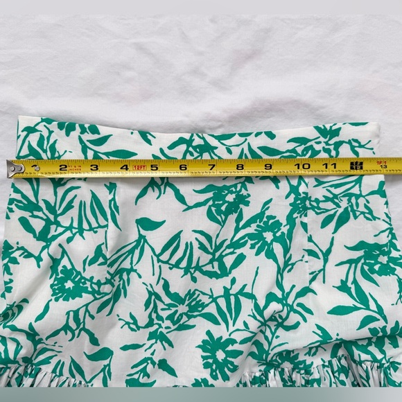 Hello Molly Runaway Ayla Tiered Tropical White Green Maxi Skirt | Size Small - Picture 10 of 17